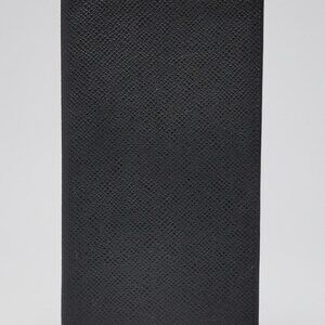 Louis Vuitton Black Taiga Leather Checkbook Wallet